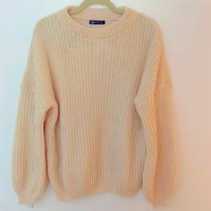 A Soft Ribbed Knit Texture Brings Classic Style To This Crew Neck Sweater. Women’s Cream Crew Neck Sweater Nwt Size Small By Pretty Garden Thrift Outfit, Pretty Garden, Knit Texture, Cream Sweater, Clean Girl, Sweater Women, Blue Velvet, Christmas List, Crew Neck Sweater