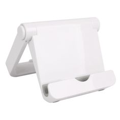 an image of a white phone holder on a white background with clippings to the side