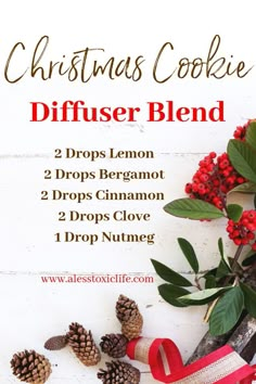 Cookie Diffuser Blend, Holiday Diffuser Blends, Smells Like Christmas, Essential Oil Combinations, Essential Oil Diffuser Blends Recipes, Young Living Essential Oils Recipes, Essential Oils Guide