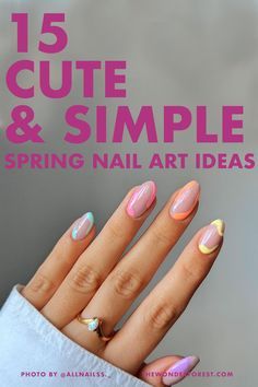 Spring Nail Art Ideas, Nails June, Dot Nail Art Designs, Wonder Forest, June Nails, Daisy Nail Art, Forest Summer, Simple Spring Nails, Daisy Nails