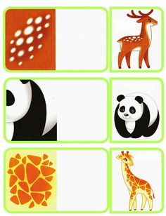 an animal and giraffe match up with each other in this matching puzzle game