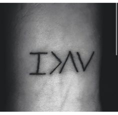 a tattoo with the word vak written on it