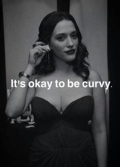 a woman in a black dress holding a cell phone to her ear with the caption it's okay to be curry