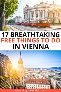 the top things to do in vienna with text overlay that reads 17 breathtaking free things