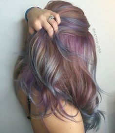 hair colour Purple Brown Hair, Purple Hair Highlights, Underlights Hair, Hair Colorful, Dusty Lilac, Purple Highlights, Lilac Hair, Hair Color And Cut, Brown Hair With Highlights