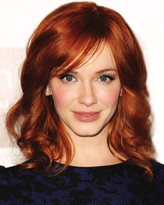 Christina Hendricks - The Top 10 Redheads in Hollywood - Get Hollywood Hair Color - Hair - InStyle Hollywood Hair, Strawberry Blonde, Hair Envy, Grunge Hair, Ginger Hair