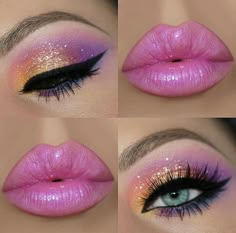 Lip Ideas, Rosa Make-up, Mascara Hacks, Make Up Designs, Smink Inspiration, Makijaż Smokey Eye, Colorful Eye Makeup, Makeup Brush Cleaner, Makeup Eye Looks