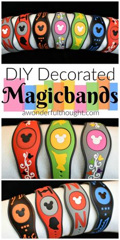 the diy decorated magicbands are so cute and easy to make