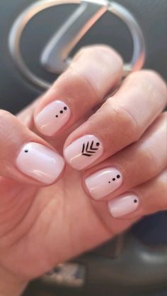 Small Nail Bed Designs, Boho Nails, Short Gel Nails, Lovely Nails, Subtle Nails, Simple Gel Nails, Minimal Nails, Cute Gel Nails, Black Nail