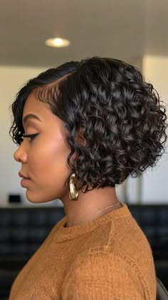 Short Haircuts for Black Women Natural Bob Cut Black Women, Short Haircuts For Black Women, Shaved Design, Haircuts For Black Women, Stylish Short Haircuts, Bob Hairstyles With Bangs, Haircut Designs, Hair Affair, Facial Features