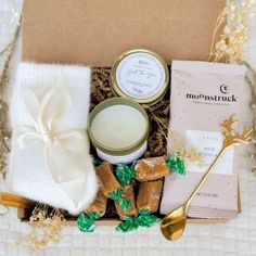 Treat someone special to our Hygge Gift Box, a cozy gift set featuring soft socks and a calming candle, perfect for self-care. This thoughtful Gift for Her is ideal for corporate gifting or as a sweet surprise for a friend. Whether it's an Get Well Soon gift or just because, it's the perfect way to share warmth and comfort this season! ✨  What's included ✨  Fluffy socks Scented candle Deer-shaped tea spoon Salt caramel toffees Honey sticks Hot chocolate Photo props seen on pictures are for decorative purpose only and are not included with the purchase ✨  Perfect for ✨  Birthday gift Thanksgiving gift Thank you gift Long distance friend gift Gift to colleagues Get well gift and many more ✨  Shipping ✨  Ships within 1 business day from California Note for international shoppers Please provid Long Distance Friend Gifts, Calming Candles, Chocolate Photos, Hygge Gifts, Honey Sticks, Thoughtful Gifts For Her, Corporate Gifting, Get Well Soon Gifts, Long Distance Gifts