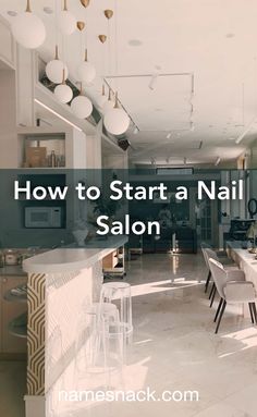 Salon And Nail Bar Ideas, Idea For Nail Salon, Farmhouse Nail Salon, Nail Salons Decoration, Nail Business Start Up, Nail Salon Outside Decor, Small Nail Bar Ideas, Nail Shop Interior Design Ideas, Nail Parlour Interior Design Small Space