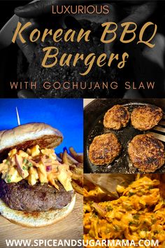 the korean bbq burgers with gochuang slaw are delicious and easy to make