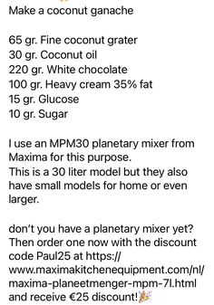 the instructions for how to make a coconut ganache recipe in 3 minutes or less