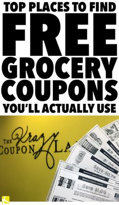 the top places to find free grocery coupons you'll actually use