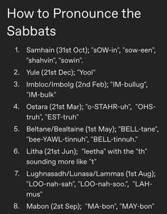 How To Pronounce The Sabbats, 11 Signs You Were Born A Witch, Broomcloset Witch Tips, Druidry Spirituality, Wicca Crafts Diy, The History Of Witchcraft, Pagan Tips, Witchy Holidays, Witch Holidays