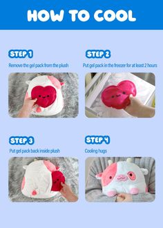 instructions for how to make a pig pillow