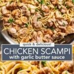 chicken scampi with garlic butter sauce