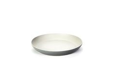 an empty white bowl on a white background