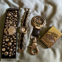 All Items Purchased From Hd Retailer. All Items Work. Harley Davidson Jewelry, Bracelet Wrist, Swarovski Bracelet, Womens Jewelry Bracelets, Pocket Watch, Harley Davidson, Cool Outfits, Women Jewelry, Bracelet