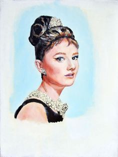 a painting of a woman wearing a tiara