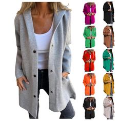 PRICES MAY VARY. Comfy Material:We use high-quality fabric and trendy design, so our women casual jacket is soft and comfortable with fair stretch, which means you can keep comfortable at all times.It's perfect for travel and does not wrinkle.****coat puffer jacket womens clothing womens winter jacket jean jacket for women trendy denim jacket flannel jacket women shacket women flannel jacket womens jackets faux leather jacket fall shirts fall fashion black leather jacket women women's clothing w Womens Winter Outfits, Plus Size Jackets For Women, Flannel Jacket Women's, Shacket Women, Women Flannel, Over 40 Fashion, Winter Mode Outfits, Women's Puffer Coats, Long Winter Coats Women