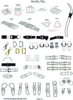 the instructions for how to use buckle tabs