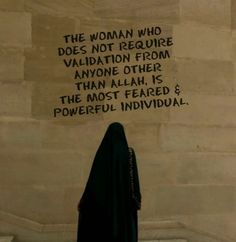 the woman who does not require valliation from anyone other than allaah is powerful individual