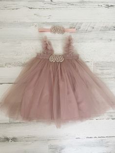 This listing is for a dusty rose tutu dress, and your option of matching headbands!  Perfect for that 1st birthday!!  ~headband elastic can be made in any color! ~ ships within 1 to 3 business days (message me with any additional questions)! ~ headband backed with felt for comfort {{SIZING}}  6-9 months (fits 18-20 lbs.) 9-12 months (fits 20-22 lbs.) 12-18  months  (fits 22-26 lbs.) 18-24 months  (fits 26-30 lbs.)  Don't forget to like my Facebook page for 10% off coupon https://www.facebook.com Boho Cake, Baby Girls Dresses, Birthday Headband, First Birthday Dresses, Girl Birthday Themes, Girl Tutu, Cake Smash Outfit