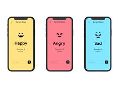 Mood Tracker - Employee Engagement App by Spikey sanju on Dribbble Mood Tracker App, Diary App, Ui Design Mobile, Ui Ux 디자인, Mobile App Design Inspiration, Mobile Ui Design, App Layout, App Design Inspiration, App Interface