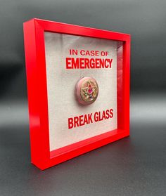 In Case of Emergency Break Glass Sailor Moon R, Sailor Moon Crystal Locket - Etsy Emergency Box Gift Ideas, Glass Shadow, Glass Shadow Box, College Girl Gifts, Funny Wall Decor, Diy Shadow Box, Funny Gifts For Her, Funny Gifts For Friends, Teenager Gifts