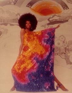 Moda Disco, 70s Mode, Look Hippie Chic, Disco Fashion, Vintage Black Glamour, 70s Disco, Diana Ross