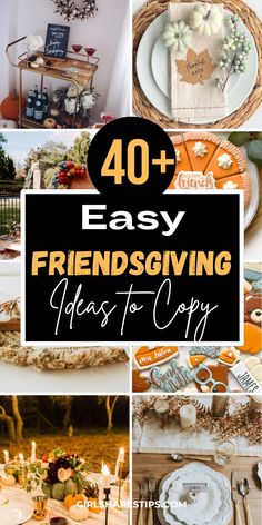 Make this Friendsgiving special with our ultimate guide of 40+ easy ideas! Transform your apartment or backyard into a stunning venue with DIY decorations featuring cute balloons in brown and pink tones. Serve up delicious food—from appetizers to desserts—and enjoy creative drinks at your themed dinner party. Engage adults with fun activities while keeping things simple yet aesthetic! Our budget-friendly crafts will help you design decors and invitations for an unforgettable Thanksgiving feast. Friendsgiving Gifts Ideas Diy, Friendsgiving Banner Diy, Friendsgiving Crafts For Adults, Friendsgiving Gift Ideas Diy, Friendsgiving Gift Ideas, Friendsgiving Aesthetic, Friendsgiving Dinner Party Decor, Friendsgiving Table Setting, Friendsgiving Activities