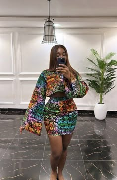 Two Piece Ankara Skirt And Top, Short Traditional Dresses African, Crop Top Styles Classy, Modern African Dresses Ankara, Chitenge Skirts, Ankara Short Gowns Classy, African Skirt And Top, Ankara Short Dress Styles, Ankara Crop Top And Skirt