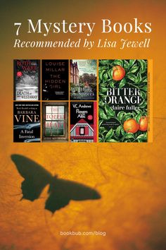 the book cover for 7 mystery books recommended by lisa fewell