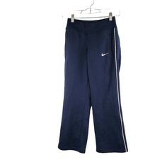 Nike Girl's Blue Elastic Waist Straight Leg Run Training Track Pants Size S Brand: Nike Department: Girl Color: Blue Size: S Type: Pants Style: Track Pants Material: Cotton Polyester Pattern: Solid Closure: Pull On Features: Comfort Pockets Season: Fall Spring Summer Winter Condition: New With Tags Sku: B39 Measurement: Waist: 11 In Rise: 10 In Inseam: 25 In Nike Fleece Sweatpants, Boys Grey Sweatpants, Nike Running Pants, Grey Nike Joggers, Run Training, Boys Jogger Pants, Red Sweatpants, Under Armour Sweatpants, Kids Sportswear