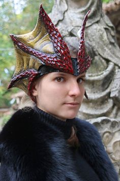 Medieval Demon, Ocean Makeup, Dear Antlers, Tiara Headpieces, Masks Crafts, Cool Dragons