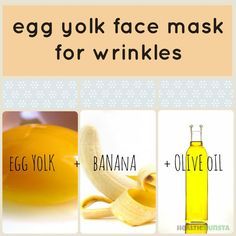 Face Mask For Wrinkles, Egg Yolk Face Mask, Recipes For Glowing Skin, Obličejové Masky, Banana Face Mask, Mask Recipes, Face Mask Recipe, Glow Skin, Makeup Tricks