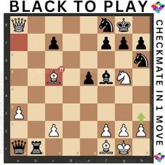 black to play chess in two moves