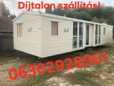 a mobile home for sale with the words dictan sabiltasi on it