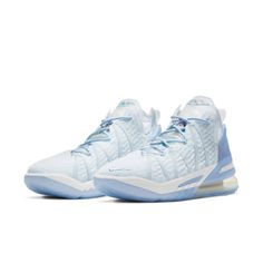 the nike kd trey iv in white and light blue is on sale for $ 99