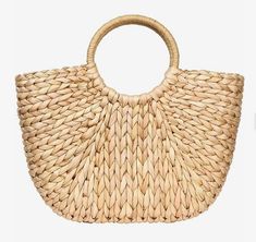 Rattan Bag, Water Hyacinth, Top Handle Handbags, Clutch Bags, Woven Top, Bag For Women, Beach Bag, Summer Beach