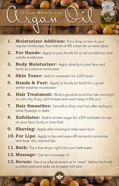 13 Easy Ways to Use Argan Oil Argan Oil Uses, Argan Oil For Hair, Oil For Hair, Oil Benefits, Oil Uses, Argan Oil