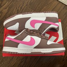 Nike Dunk Low Smokey Mauve, Brand New In Box With Tags. These Stylish Sneakers Combine Retro Aesthetics With Modern Comfort, Featuring A Muted Mauve Colorway That's Versatile And On-Trend. Perfect For Casual Outings Or Adding A Unique Flair To Your Streetwear Collection. Pink Custom Sneakers With Gum Sole For Streetwear, Pink Gum Sole Sneakers For Streetwear, Sporty Pink Custom Sneakers With Gum Sole, Sporty Custom Pink Sneakers With Gum Sole, Pink Custom Sneakers With Gum Sole For Sports, Custom Pink Sneakers With Gum Sole For Sports, Pink High-top Skate Shoes With Boost Midsole, Pink Low-top Skate Shoes With Boost Midsole, Pink Skate Shoes With Boost Midsole For Streetwear