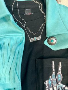 Wild West Necklace | gussieduponline Far West, Sterling Jewelry, Wedge Heel Sandals, Plus Dresses, Turquoise Gemstone, Accessories Rings, Flat Sneakers, Wild West, Chain Link