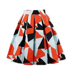 Vintage Multicolor Triangles Skirt: Summer Freshness in Your Wardrobe! 












  The vintage multicoloured triangles skirt is a real call to summer! With its colourful pattern , it will bring a touch of cheerfulness to your wardrobe. Its flared cut ensures optimal comfort while offering an elegant and feminine silhouette. This skirt is made from a light and soft fabric, pleasant to wear on hot days. With its high waist, it can be worn with a fitted top to highlight your waist. The multicoloured triangles on a white background of this vintage skirt will add a touch of originality and modernity to your retro look. Perfect for a summer evening or a sunny day, this vintage skirt will bring a touch of freshness and good humor to your style.



 Vintage Style

 Composit Triangle Skirt, Style Année 80, Box Pleat Skirt, Printed Pleated Skirt, Geometry Pattern, Elegant Skirt, Skirt Women, Plus Size Skirts, Styles Inspiration