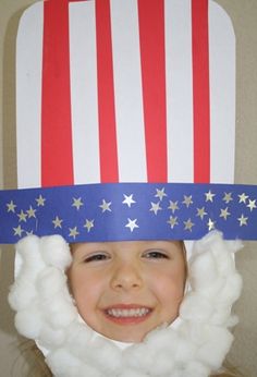 November Crafts, February Crafts, July Ideas, Flag Hat, Patriotic Crafts, Daycare Crafts, Patriotic Holidays