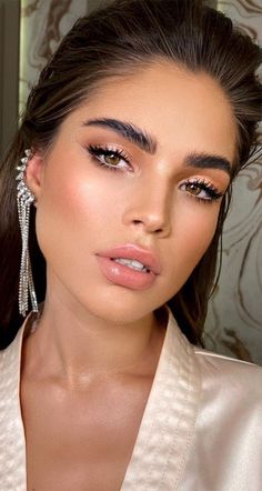 Wedding Eye Makeup, Glam Wedding Makeup, Wedding Makeup For Brown Eyes, Soft Makeup Looks, Bridesmaid Hair Makeup, Bridal Makeup Natural, Wedding Day Makeup, Smink Inspiration, Braut Make-up