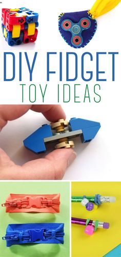 diy fidgett toy ideas for kids with instructions to make them look like they are