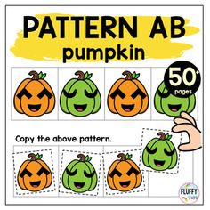 the pumpkin pattern is cut out to make it look like they are smiling